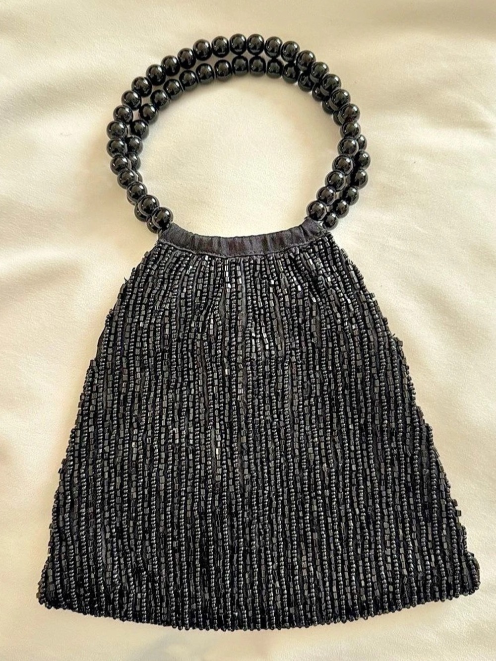 MOYNA Beaded Mini Bag in Black Like New